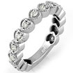 0.30Ct Round Bridal Wedding Anniversary Band Ring 14k White Gold