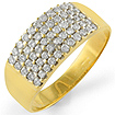 1 CT Mens Round Diamond Wedding Ring 14K Yellow Gold