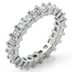 3 Ct Princess Diamond Eternity Wedding Band Ring 14K White Gold