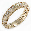 3/4 Ct Round Eternity Diamond Wedding band 14K Yellow Gold