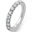 1.30 CT Round Diamond Wedding Band Ring 18K White Gold