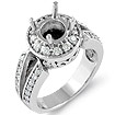 3/4 CT Round Diamond Setting Engagement Ring 14K White Gold