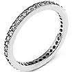 0.36 CT Round Eternity Diamond Wedding band 14k White Gold