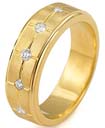 1/4 CT Round Mens Diamond Wedding Band 14k Yellow Gold