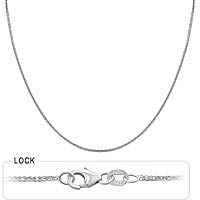 2.2gm 14kWhite Gold Diamond Cut Wheat Necklace Chain 16 inch 1m