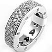 2 1/2 CT Round Eternity Diamond Wedding Band Ring 18K White Gold