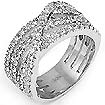 1.00 CT Round Anniversary Diamond Wedding Band 14K White Gold