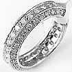 1.85 Ct Round Eternity Wedding Diamond Band 18k Gold