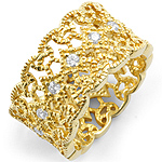 0.5 Ct Round Diamond Anniversary Eternity Wedding Ring 14K Gold Yellow