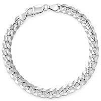 13 gm 14K Solid White Gold Link Bracelet Chain 7.5 inch