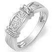 0.30 CT Princess Diamond Women Wedding Ring 14k White Gold