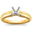 14k Yellow Gold Engagement Ring Setting