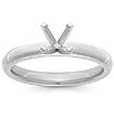 14k White Gold 4 Prong Setting