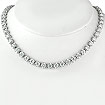 8.06 CT Round Diamond Tennis Necklace 18k White Gold VS2-SI1