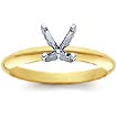 14k Yellow Gold Four Prong Setting