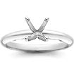 14k White Gold Four Prong Setting