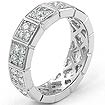 1 CT Round Eternity Diamond Women Wedding band 14K White Gold