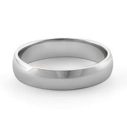 3.5g 14K White Gold Comfort Fit Wedding Band Ring 4.2mm