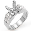1 CT Princess Setting Diamond Engagement Ring PLATINUM