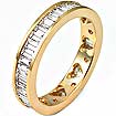 2 CT Baguette Diamond Eternity Wedding Band 14K Yellow Gold