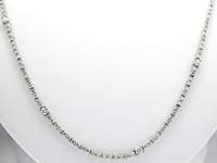 3 CT Round Tennis Diamond Necklace 18k White Gold