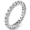 1.40 CT Round Eternity Diamond Wedding band 14K White Gold