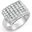 1.00 Ct Round Diamond Anniversary Right Hand Ring 14K White Gold